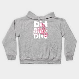 Dirt Bike Diva Grunge DirtBike Motocross Supercross Biking Girl Kids Hoodie